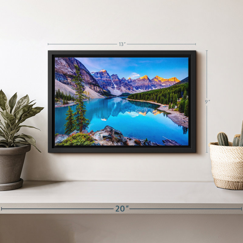 Impression sur toile «Amazing Moraine Lake», H 9 po x l 13 po