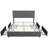 Upholstered Platform Bed Frame With 4 Storage Drawers And Adjustable Headboard-109579843