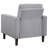 Bowen Tufted Performance Fabric Track-Arm Accent Chair, Grey-2013693303