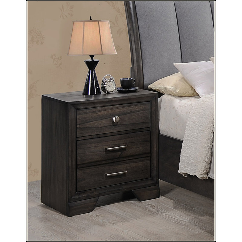 Table de chevet 2 tiroirs 1pc