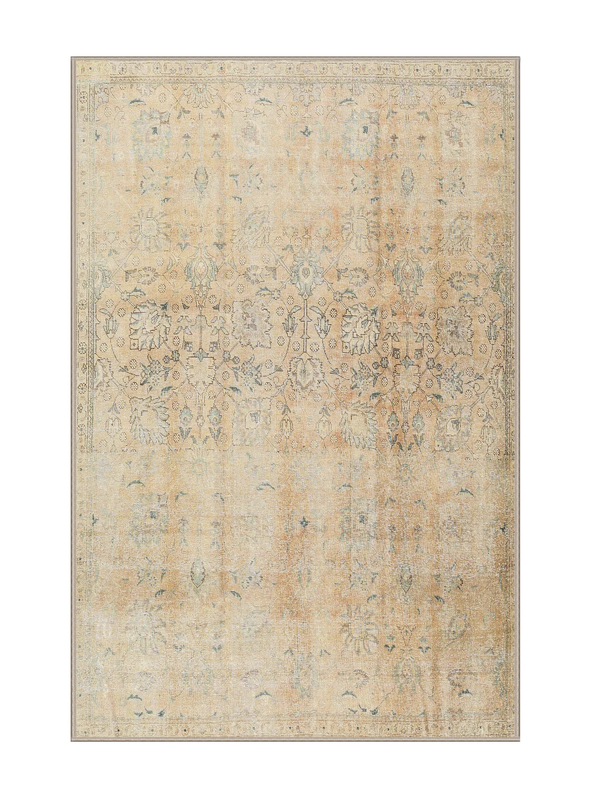 Bungalow Rose 100% Machine Washable Traditional 4279 Area Rug - Wayfair ...