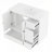 Free Standing Single Bathroom Vanity Set with 4 Drawers, Side Storage Rack, and Ceramic Basin for Modern Bathrooms-1955088186