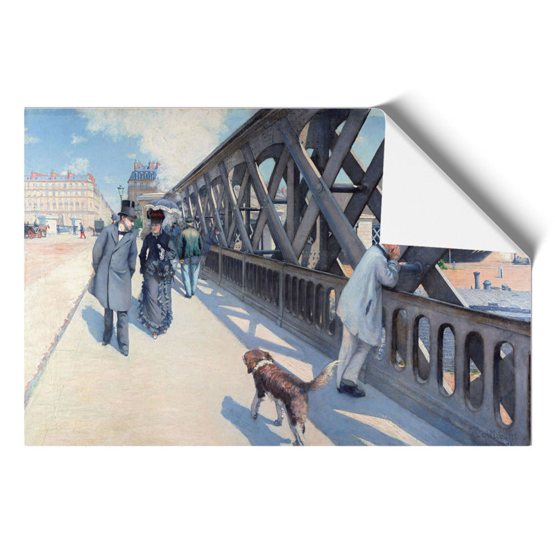Le Pont De Leurope by Gustave Caillebotte - No Frame Painting, 21cm H x 30cm W x 0.1cm D