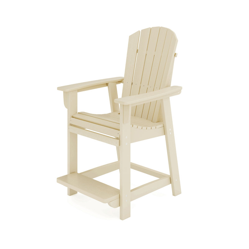 Chaise de comptoir de style Adirondack, Beige