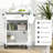 HOMCOM Kitchen Island On Wheels, Rolling Kitchen Cart With Stainless Steel Countertop, Drawer, Towel Rack And Spice Rack, Utility Storage Trolley,-514890339