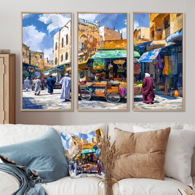 «Fez Frenzy Fez Morocco III», ensemble de reproductions d'art mural
