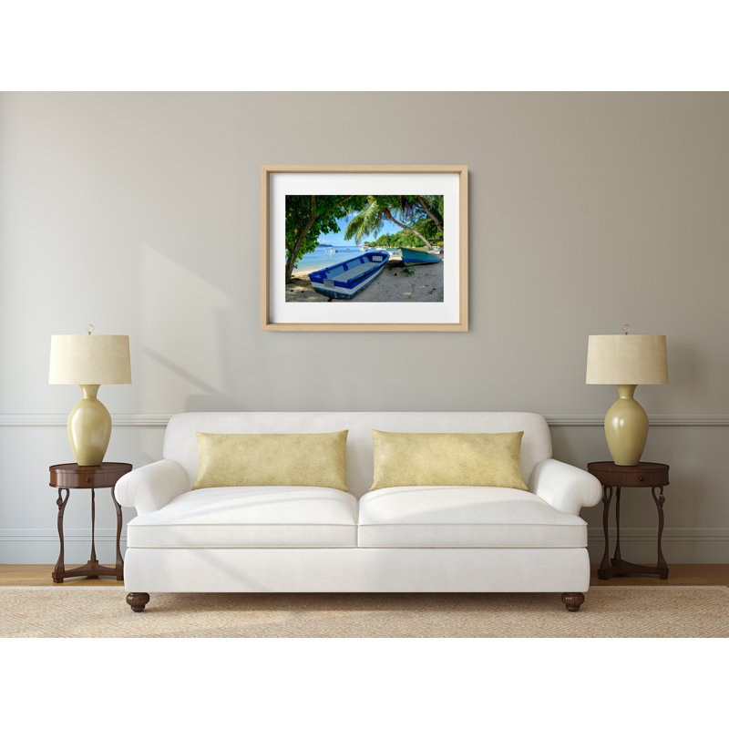 Gone Fishing Print by Joseph Regan, 14" H x 16" W x 0.75" D, Natural