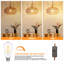 Luminaire suspendu à brancher en rotin tissé en papier Luminaire suspendu Boho Luminaire suspendu de style campagnard rustique pour la cuisine, la salle à manger, le vestibule de la chambre à coucher, avec ampoule à intensité variable à 3 voies (tissé)-2011858372
