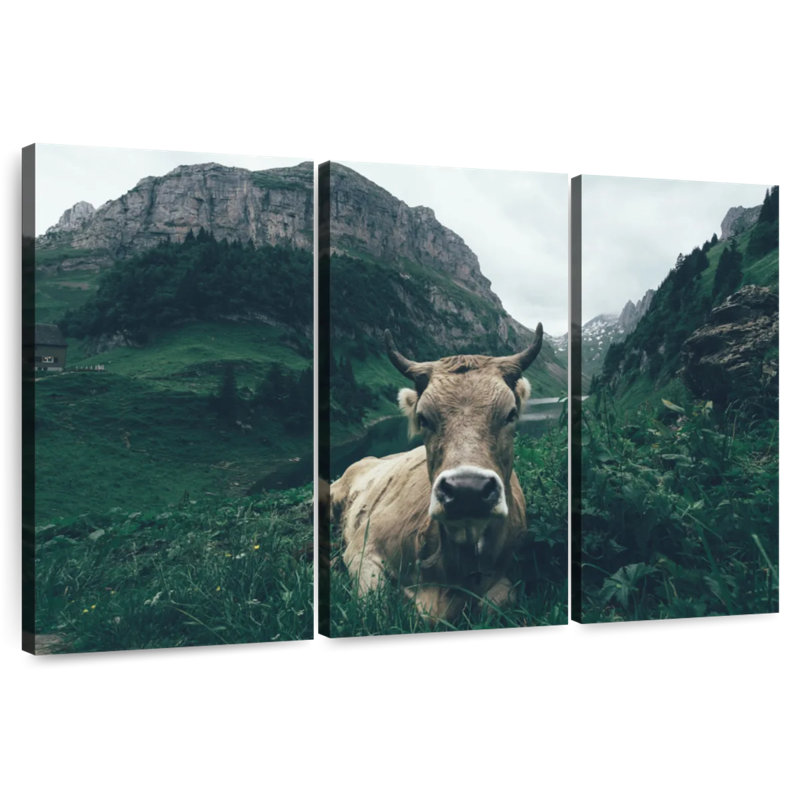 Brampt Swiss Alps Cow, 42" H x 65" W