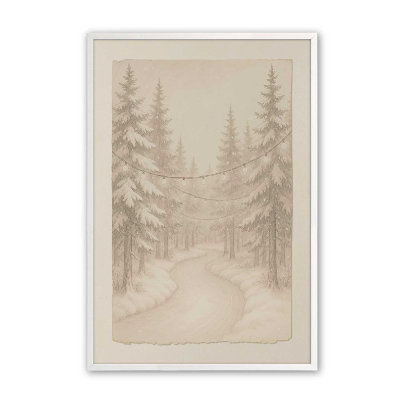«Twilight Pathway», reproduction d'art, 11 po x 14 po, Blanc opaque