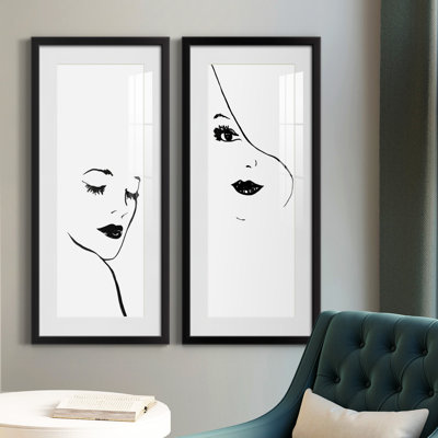 Cadre photo, ensemble de peintures sur papier