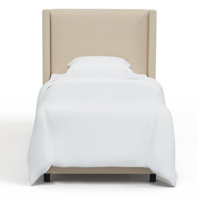 Hanson Upholstered Wingback Bed