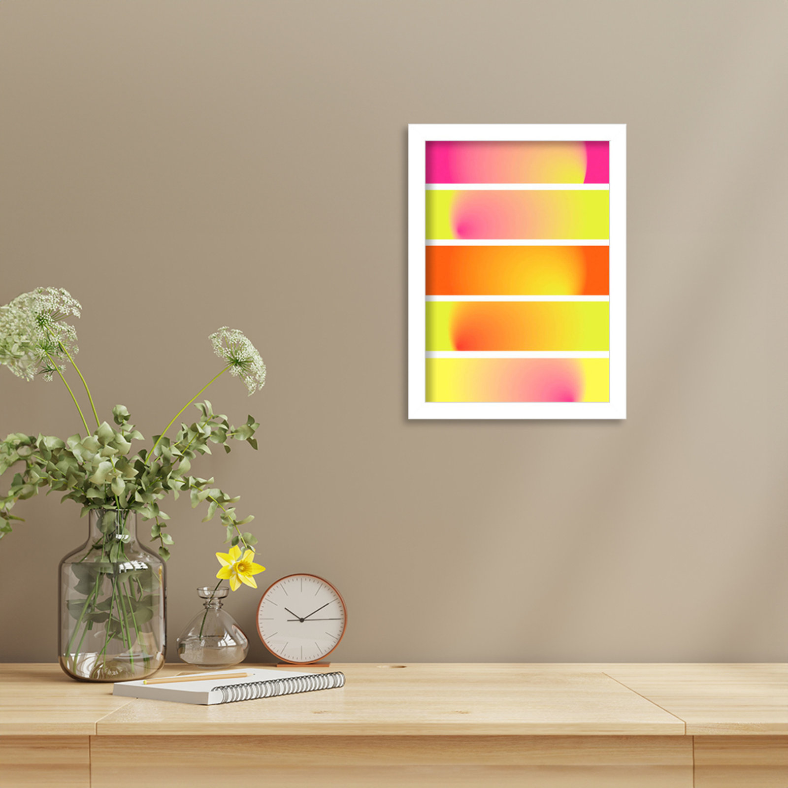 One Way by Valeria Castillo, White, 13" H x 10" W x 1" D