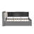 Practical Platform Bed With Pull Out Trundle Shelving Units And Storage Headboard-272609796