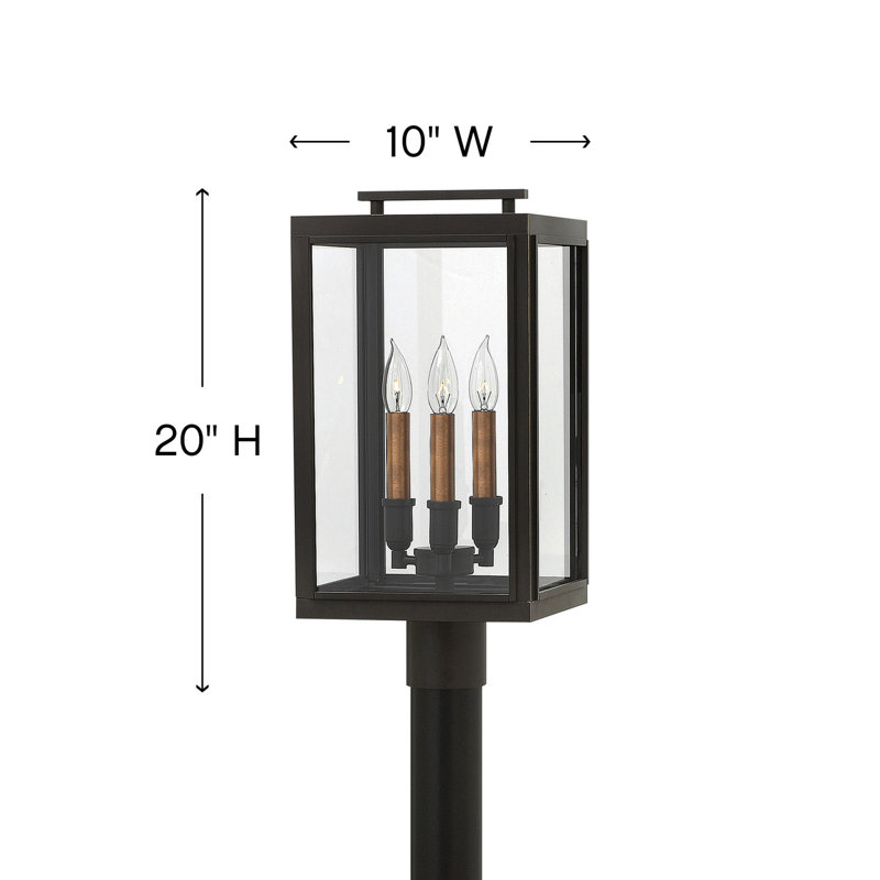 Tête de lanterne d'extérieur 3 lumières Sutcliffe