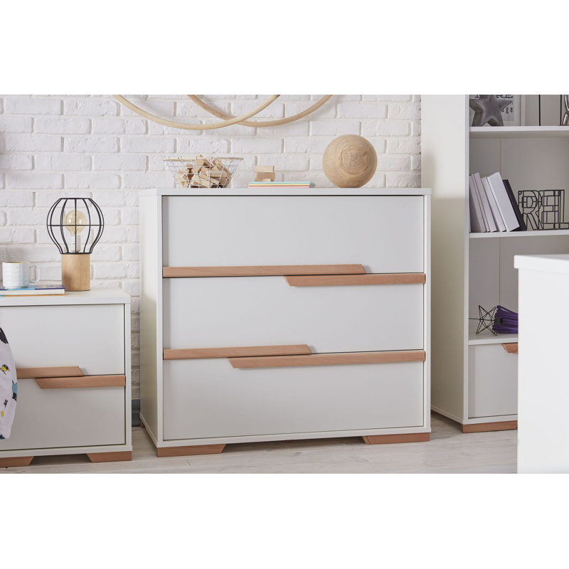 Gerke Kids 3 - Drawer Chest, White