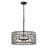 Panra 6 - Light 20" Drum Chandelier  with Clear Glass Prism-1476313434