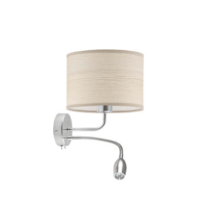 Bismah Steel LED Armed Sconce