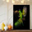 Reproduction d'art sur toile, un perroquet vert vibrant en vol-954830747