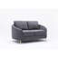 Causeuse en lin gris