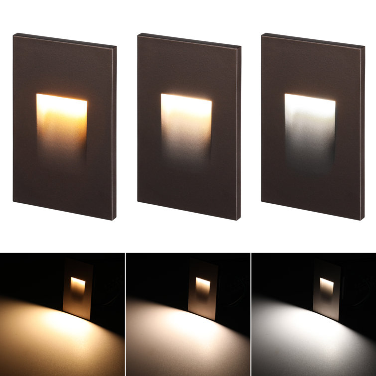 6-Pack Dimmable Recess Landscape Step Light outdoor & Indoor