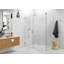 Illume 60 in. x 36 in. x 78 in. 90-degree Fully Frameless Wall Hinged Glass Shower Enclosure-469285885