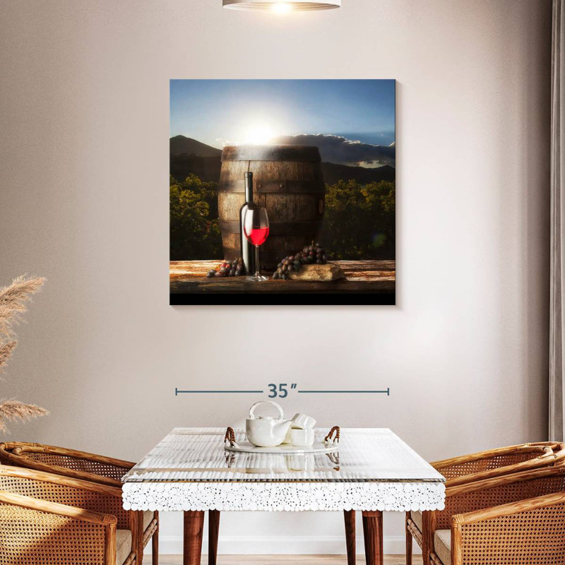 Yarlin Merlot Red Wine, 36" H x 36" W