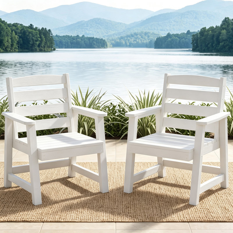 Ensemble de chaises de patio, Blanc