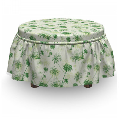 Box Cushion Ottoman Slipcover