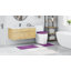 Microfiber Small Bath Mat Rectangular Contemporary-2057834641