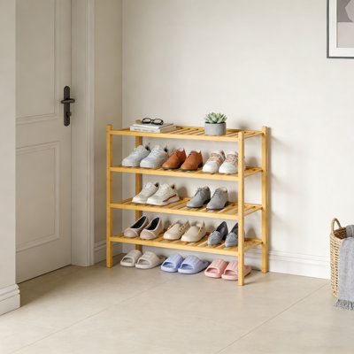 Range-chaussures empilable en bambou
