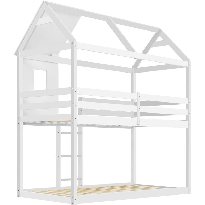 Bunk Bed with Built-in Ladder Included