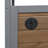Foldable Outdoor Kitchen Island with Lockable Wheels, Storage Cabinet & Towel Rack (Espresso+Grey)-129470397-129470402