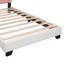 Lit plateforme tapissier avec tête de lit et pied de lit Princess