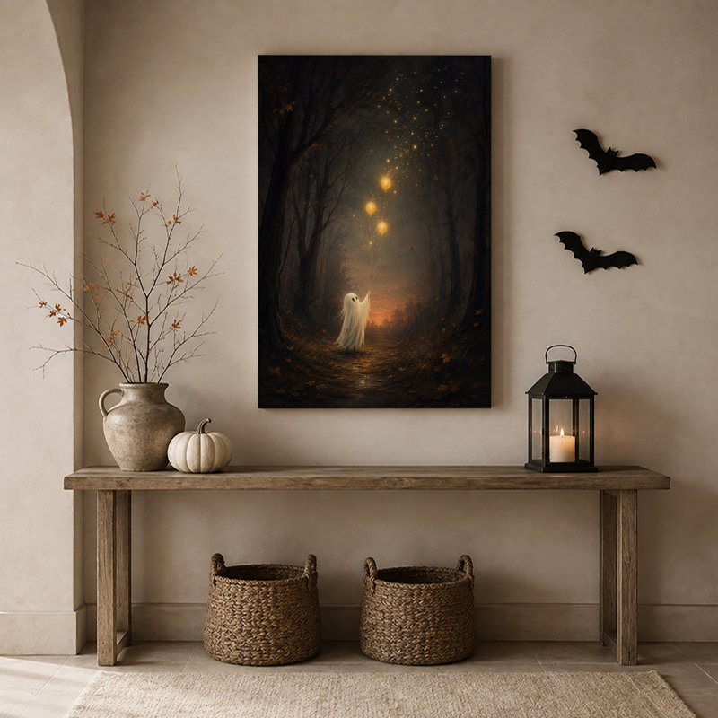 Art mural sur toile Halloween, H 36 po x l 24 po