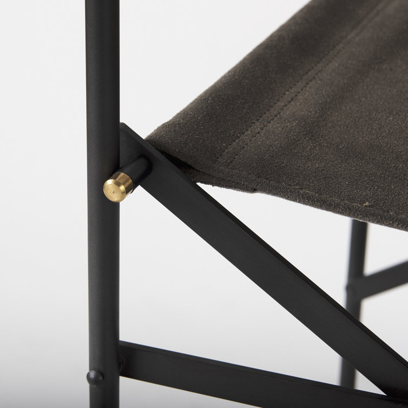 Tabouret de bar et de comptoir Sambac, Très grand (siège d'une hauteur de 40 po), Gris foncé / Noir