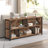 63" W Horizontal Organizer Bookshelf Standard Bookcase Industrial Long Wood Metal Book Shelf for Living Room and Home Office-1744724765