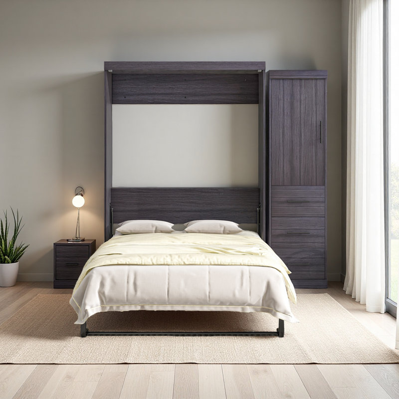 Lit escamotable avec garde-robe et tiroirs Murphy, Double