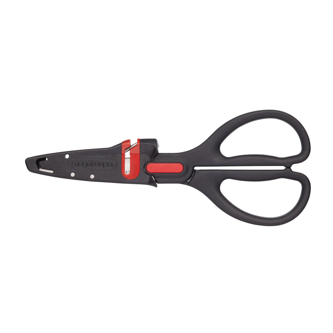 MasterClass EdgeKeeper Kitchen Scissors with Sharpener Sheath, Stainless Steel, 22cm (8.5"), Clam Packed, Black - Image 3