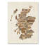 « écosse typographie text map 3 », impression sur toile tendue-22539205