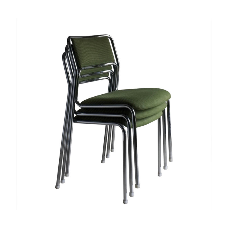 Le tissu de velours en acier inoxydable des chaises de salle à manger rétro peut être empilé