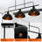 Niriyah 3 - Light Matte Black Kitchen Island Pendant