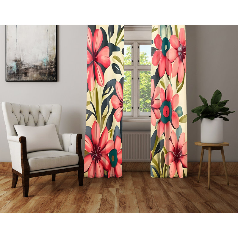 Paire de rideaux semi-transparents Aladin, L 20 po x L 82 po
