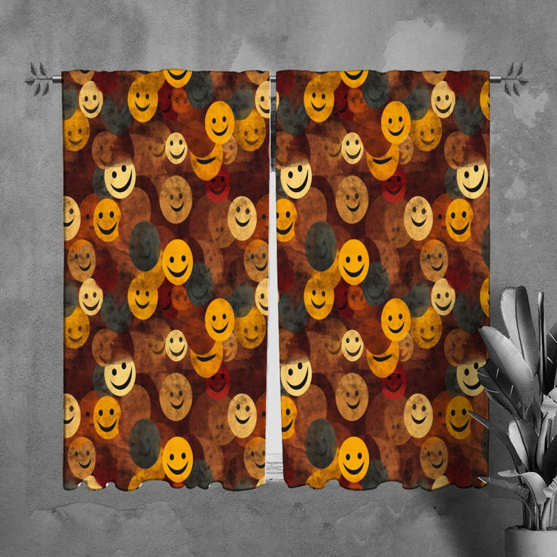 Jolis rideaux Taroob Emoji, H 61 po x l 40 po