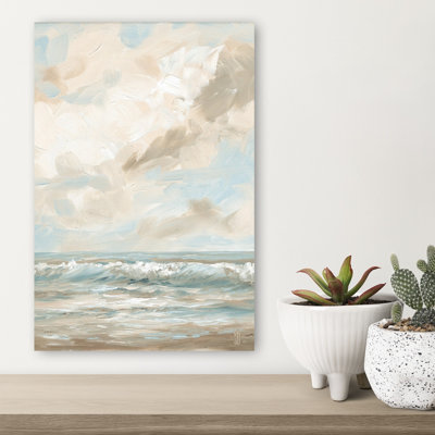 Ocean Calling 1 Contemporary Bird Beach Wall Art Print 1 Piece Wrapped Canvas Wall Art