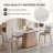 Sintered Stone Ash Wood  Solid Wood and brown Dining Table-1632260555