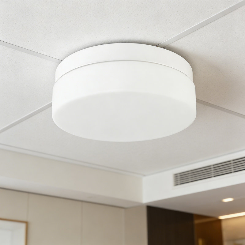 12in Round LED Lights Fixtures 5CCT 3000K-6500K Dimmable Flush Mount Ceiling Light Fixture, White, Full White