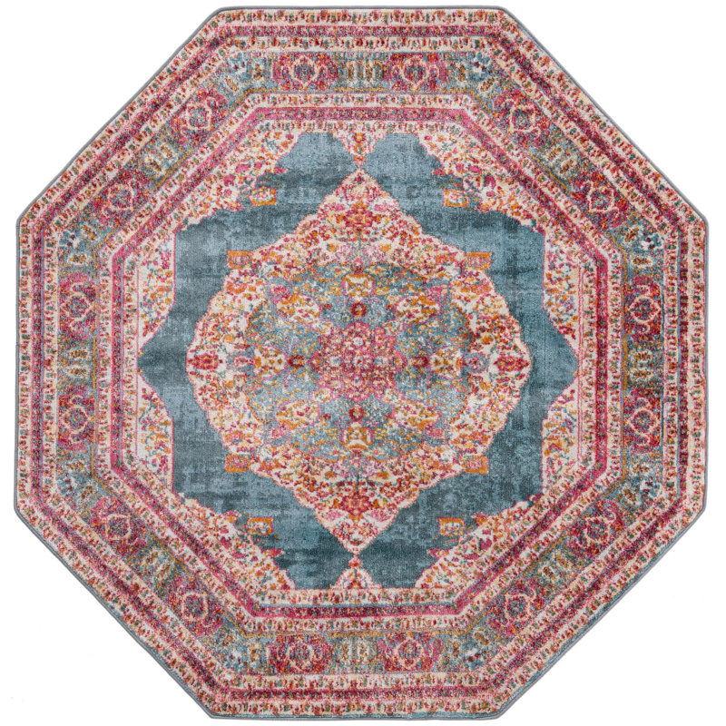 Oriental Indoor Rug, Octagon 5'