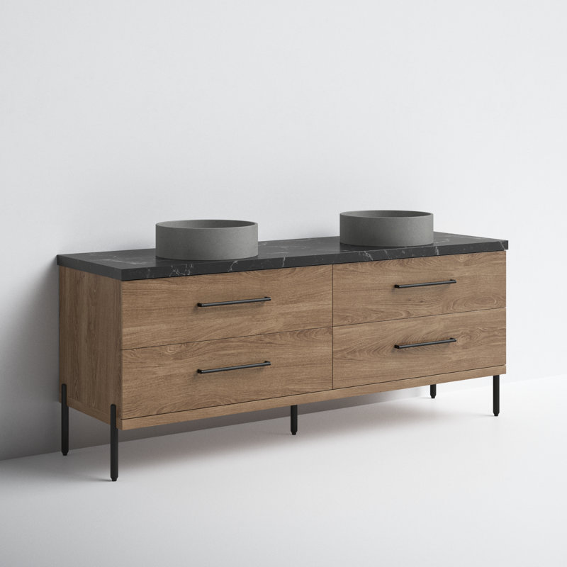 Noonan 72" Double Bathroom Vanity Set