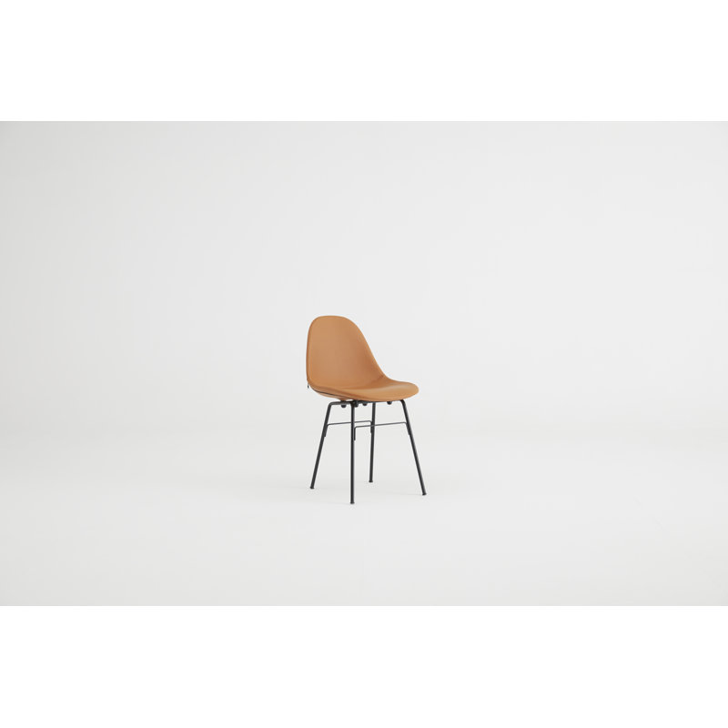 Chaise de salle à manger rembourrée TA, Noir